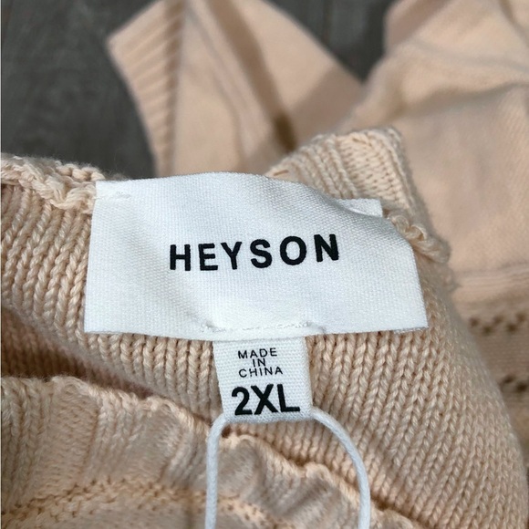 HEYSON Women’s Knitted “When you Arrived” Sweater Size 2XL - Picture 6 of 9